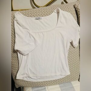 Classic White Women's Crop Top